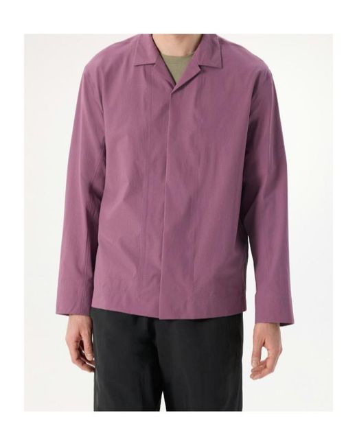 Veilance Purple Cusec Shirt Ls for men