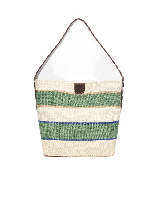 Weekend by Maxmara Green Colorblock Shoulder Bag