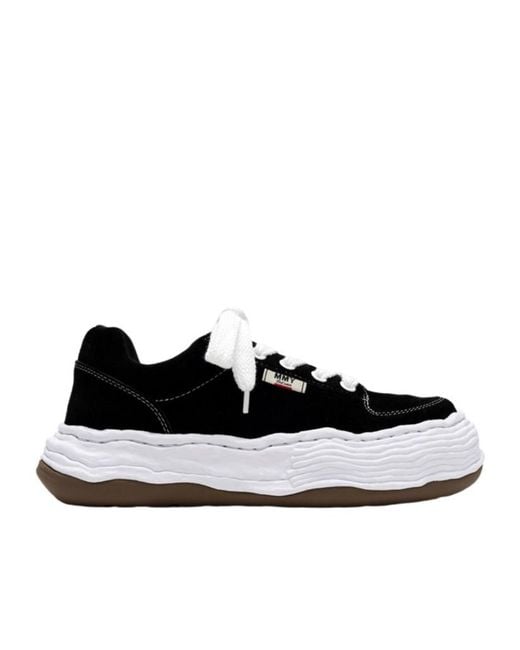 Maison Mihara Yasuhiro Black Oliver Logo Patch Sneakers for men