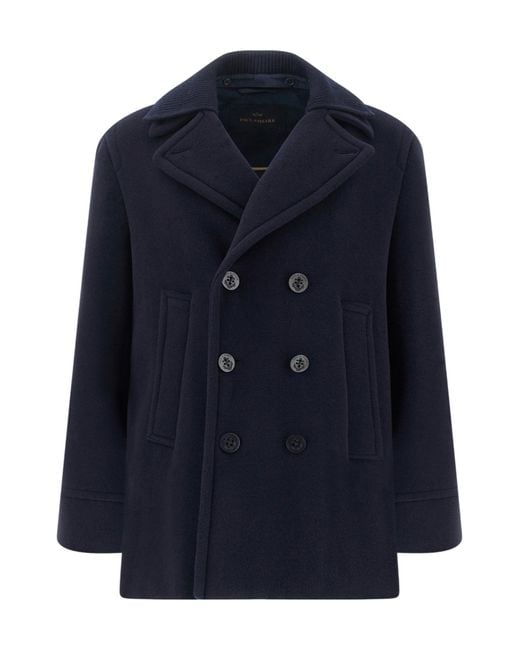 Paul & Shark Blue Double-Breasted Jacket for men