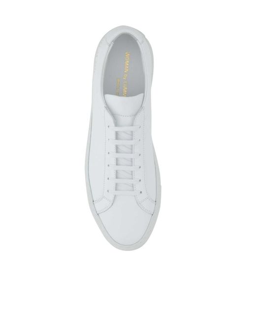 Common Projects White Original Achilles Low-Top Sneakers