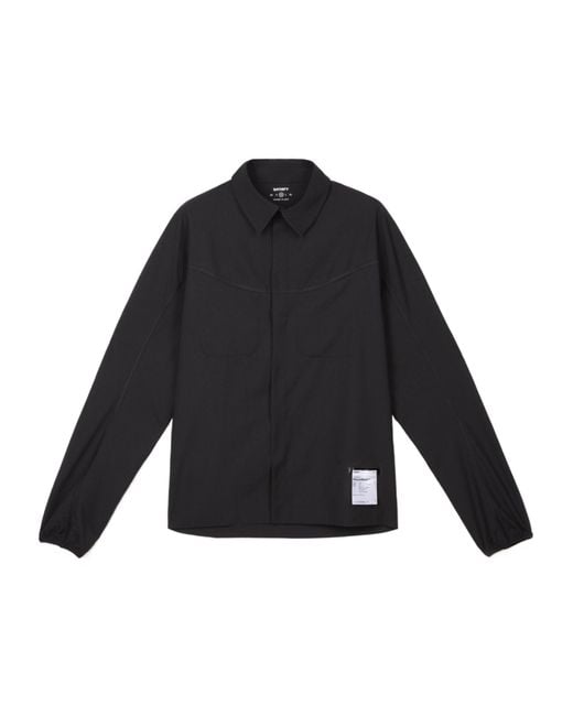 Satisfy Black Long Sleeve Shirt for men