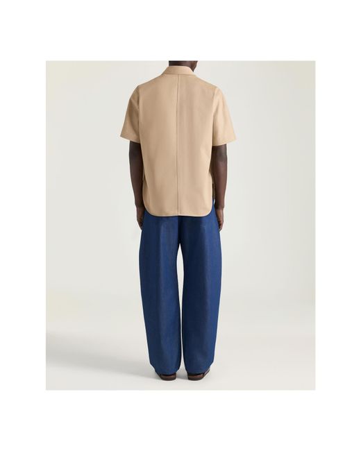 Givenchy Natural Logo Patch Short Sleeved Shirt for men
