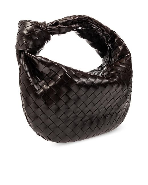 Bottega Veneta Black Teen Jodie Shoulder Bag