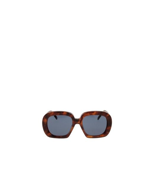 Loewe Blue Square Frame Sunglasses