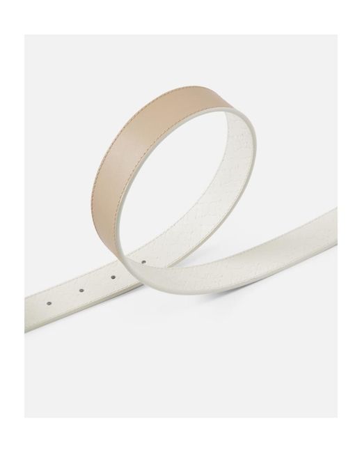 Pinko White Double-Face Love Birds Buckled Belt