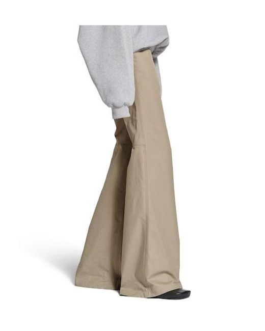 Balenciaga Natural Mid-Waisted Flared Pants