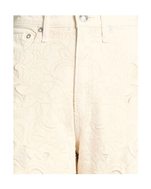 Rag & Bone Natural Plain Colour Denim Trousers