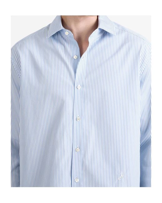 J.W. Anderson White Striped Shirt for men
