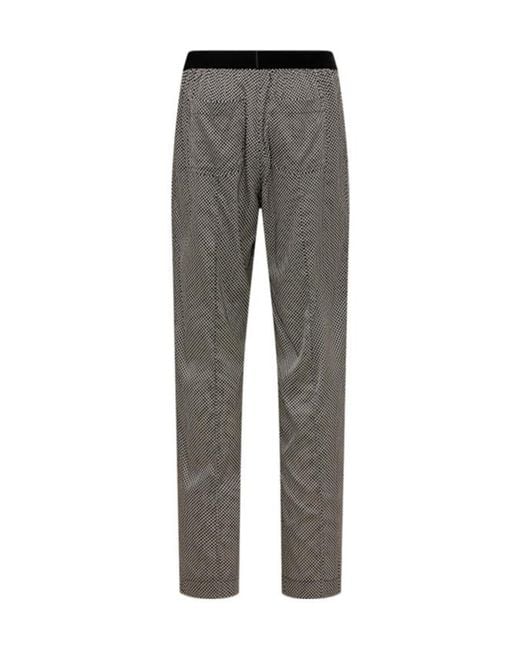 Tom Ford Gray Graphic Print Silk Pajama Pants for men