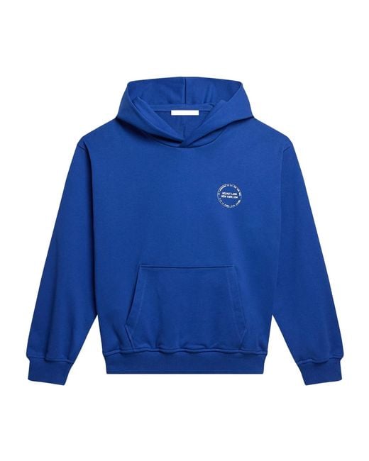 Helmut Lang Blue Stamp Hoodie for men