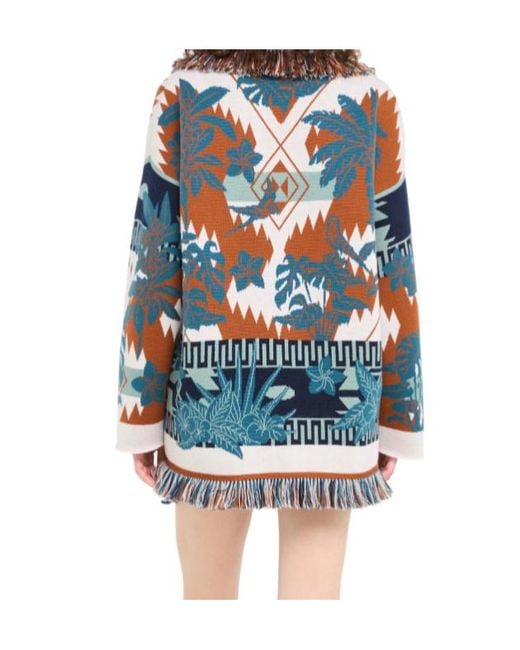 Alanui Blue Island Soul Cardigan