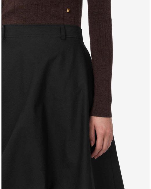 Moschino Black Asymmetric Skirt