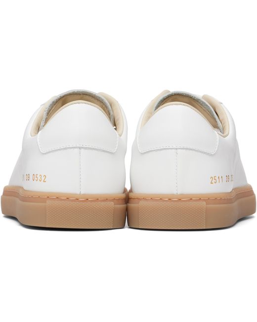 Common Projects White Lace-Up Low-Top Sneakers for men
