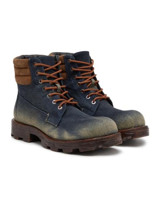 DIESEL Black D-Hammer Hiking Boots for men