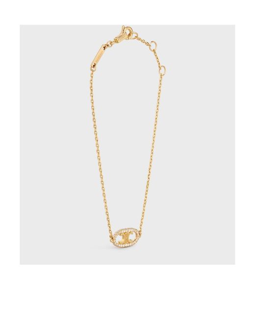 Céline White Maillon Triomphe Diamond Bracelet