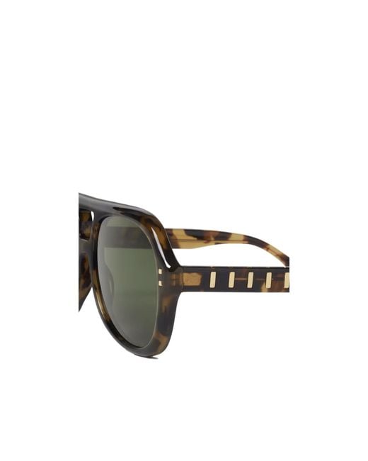 Fendi Green Full-Rim Sunglasses