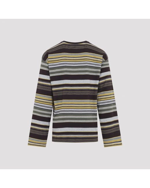 Dries Van Noten Black Crew Neck Long-Sleeved T-Shirt for men