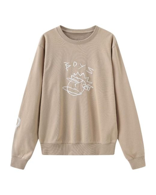 Marissa Chiara Natural Crew Neck Sweatshirt