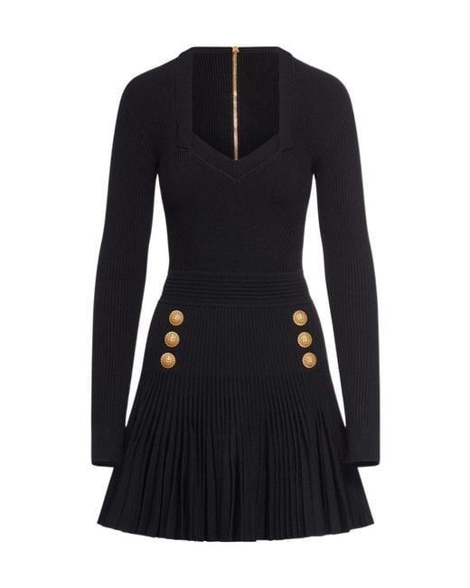 Balmain Black Mini Dresses