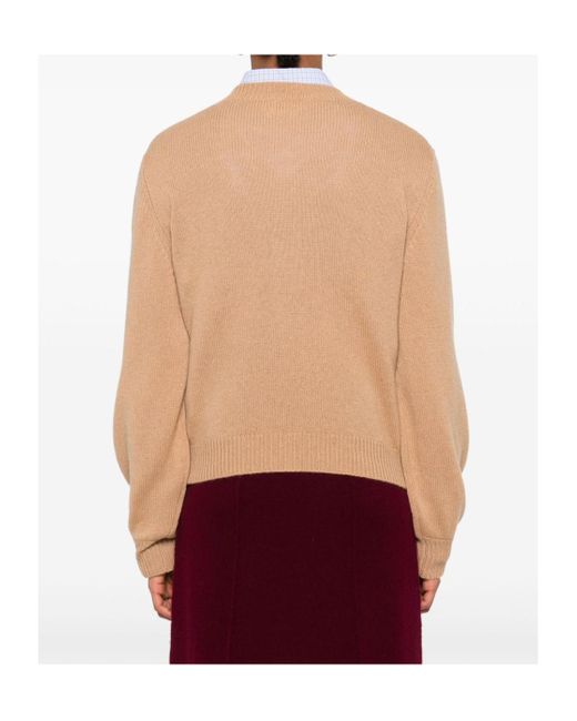 Marni Natural V-Neck Sweater