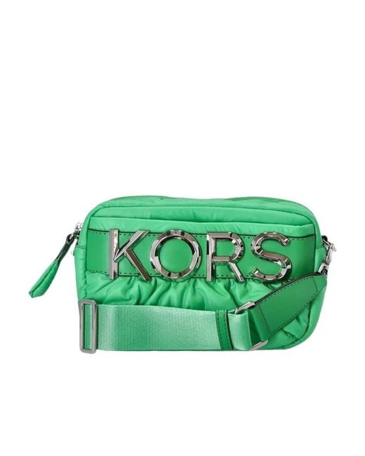 Michael Kors Green Michael Torebka Logo Plaque Crossbody Bag