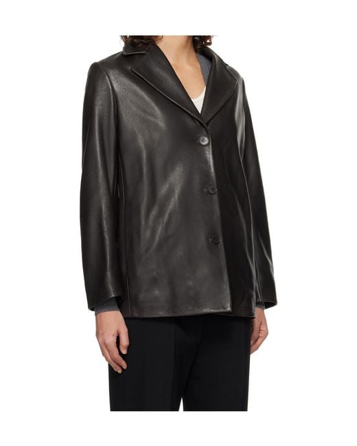 Nour Hammour Black Long-Sleeved Suit Jacket