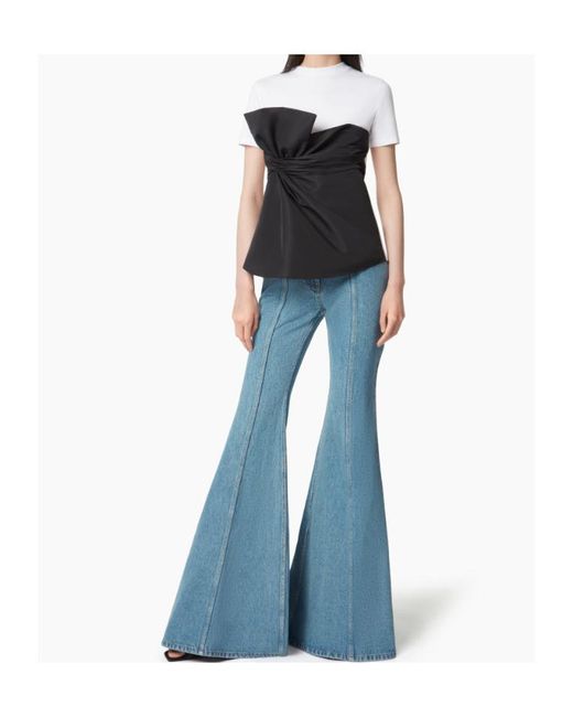 Nina Ricci Blue Flared Jeans