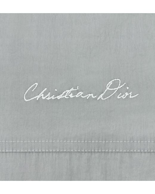 Dior Gray Handwritten Christian Windbreaker for men