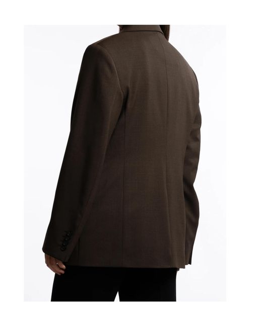 Filippa K Brown Delilah Single-Breasted Blazer