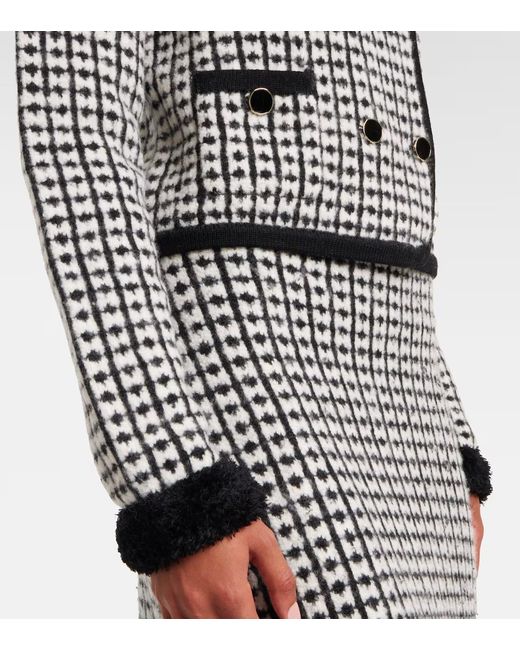 Nina Ricci Black Wool-Blend Cardigan