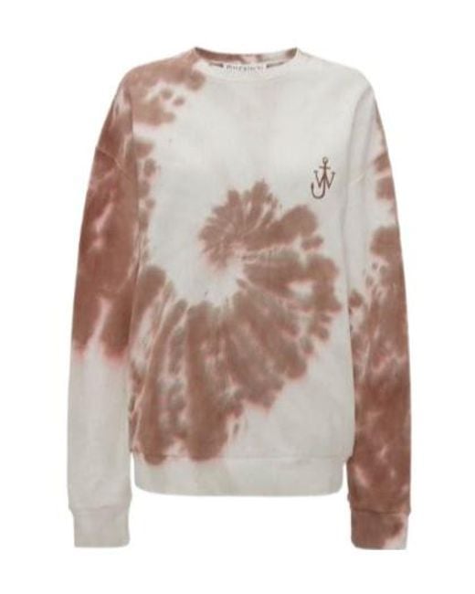 J.W. Anderson White Jw Anderson Tie-Dyed Crewneck Sweatshirt