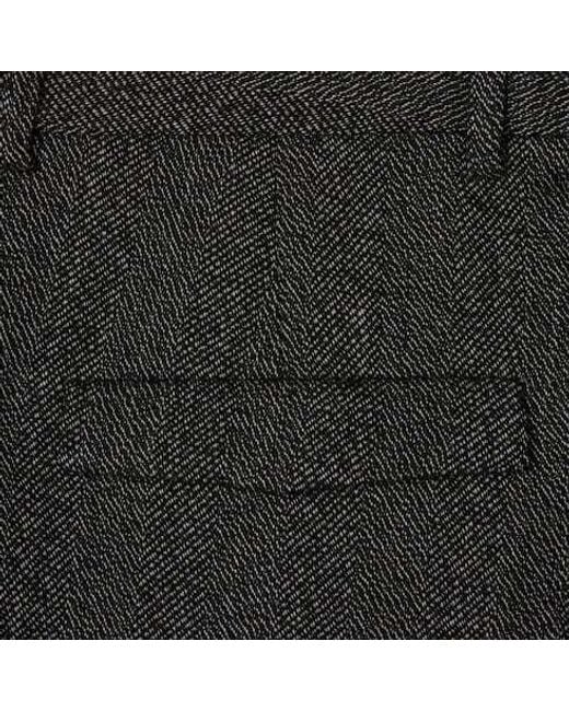 Gucci Gray Herringbone Trousers for men