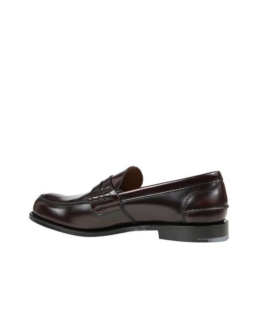 Church's Black Round-Toe Business Casual Shoes for men