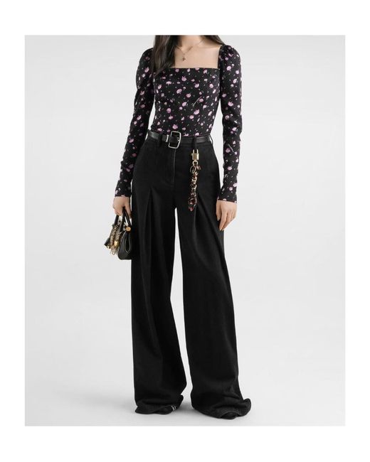Dolce & Gabbana Black Pleated Jeans