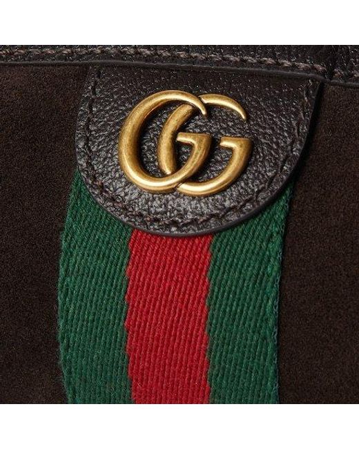 Gucci Brown Ophidia Cylinder Mini Top Handle Bag
