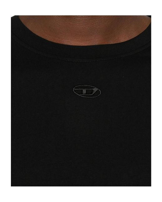 DIESEL Black T-Lucien-Ihbi Crewneck T-Shirt for men
