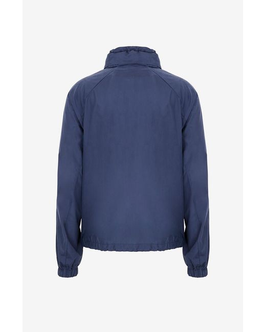 Brunello Cucinelli Blue Long-Sleeved Casual Jacket for men