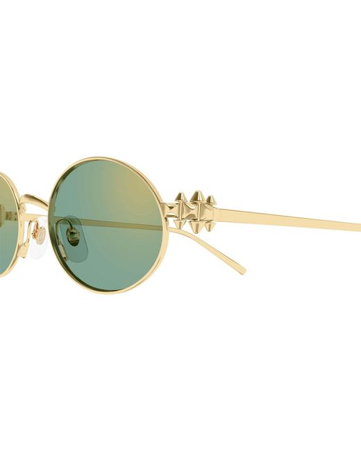 Cartier Green Oval Frame Sunglasses