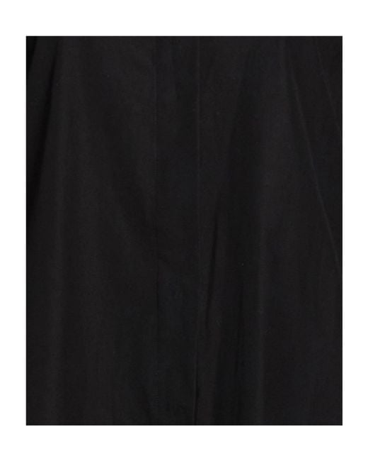 Max Mara Black Long Solid-Color Shirt