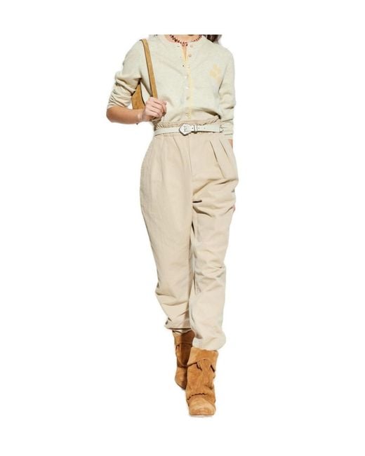 Isabel Marant White Isabel Marant Étoile Lona Crewneck Cardigan