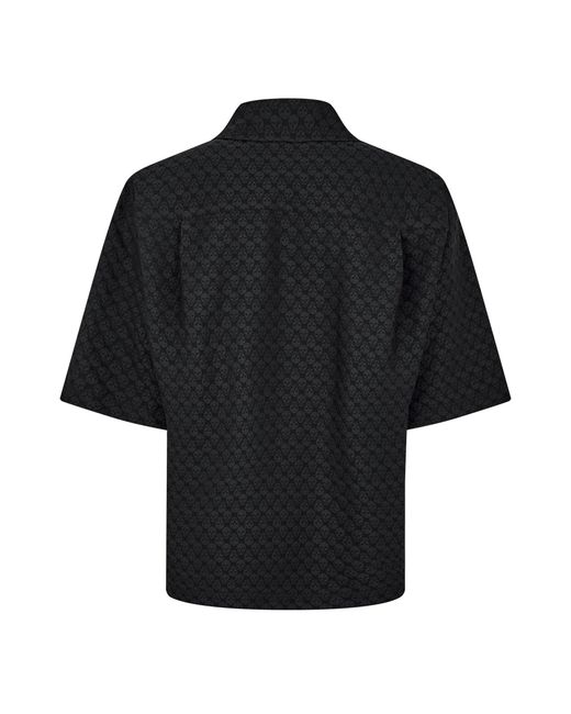 McQueen Black Short-Sleeved Shirt for men
