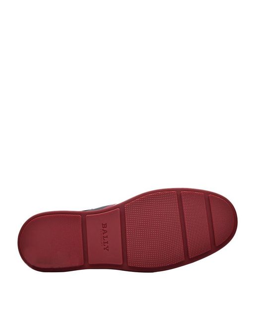 Bally Blue Striped Casual Sports Shoes for men