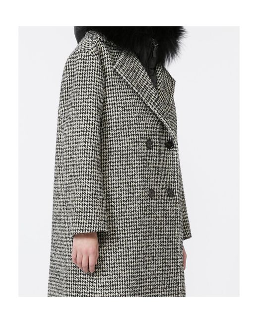 Max Mara Black Sheepskin Hood Trim