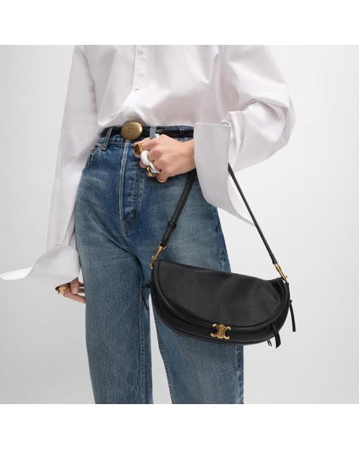 Céline Black Little Halfmoon Soft Triomphe