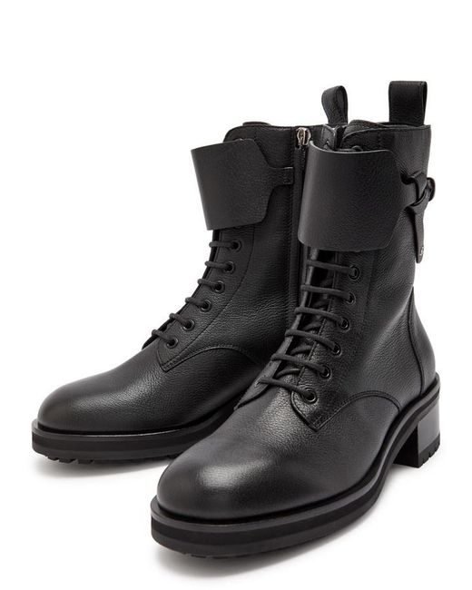 Jimmy Choo Black Rosabel 50 Grained Leather Ankle Boots