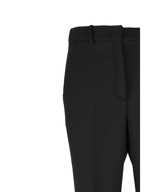 Incotex Black Galene Wool Tailored Pants