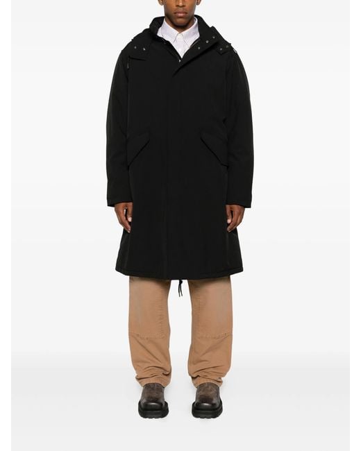 A.P.C. Black Single-Breasted Coat for men