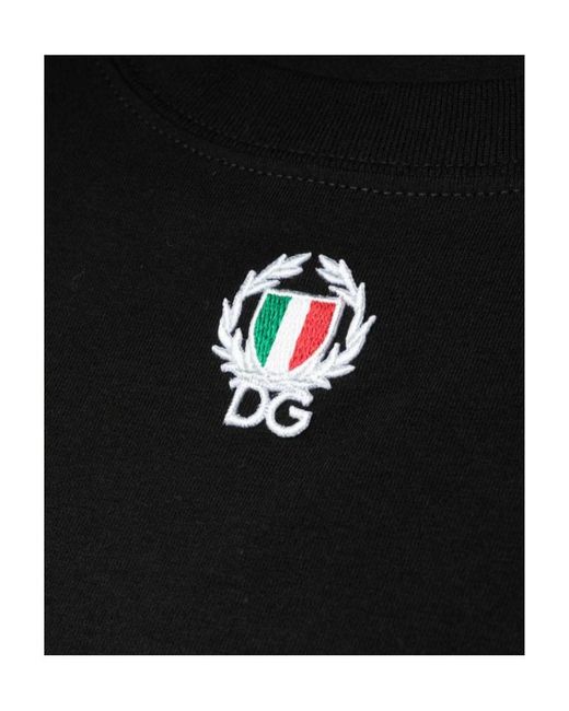 Dolce & Gabbana Black Logo Patch Tank Top for men