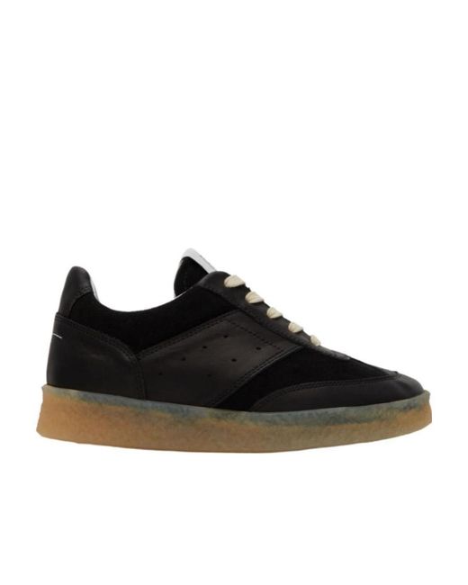 MM6 by Maison Margiela Black Logo Sneakers